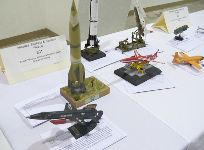X-15, V-2, Bell X-1, Nike Missiles