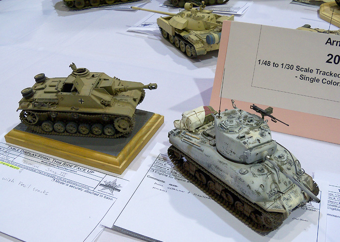 StuG III and M4 Sherman