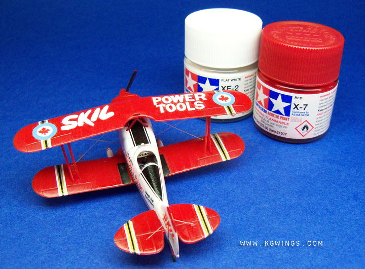 LS Pitts S2A Canadian Reds 1:72 scale model